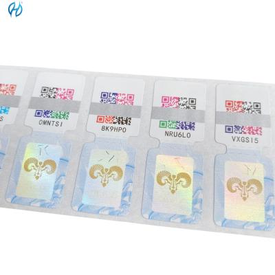 China Scalabilidade permanente Rótulos de segurança removíveis Código QR Rótulo para aplicação de produtos Embalagens e produtos à venda