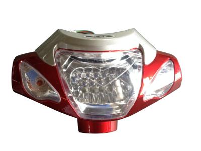 China Electric Bicycle Parts Plastic Brightest Bicycle Front Light With LED Lamp for sale