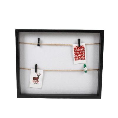 China Decorative Wholesale Photo Frame Sofine Quality Assurance MDF Photo Frame With Wood Clip for sale