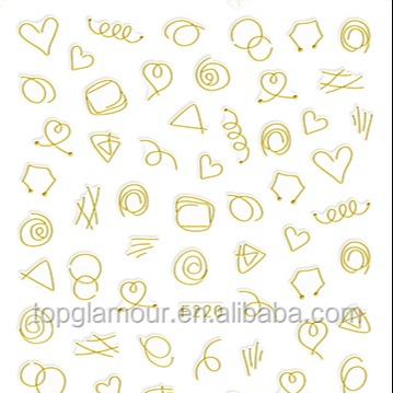 China F219-220 2021 Fashion Waterproof Trend Hot Selling Wholesale Colorful Cartoon Nail Art Stickers for sale