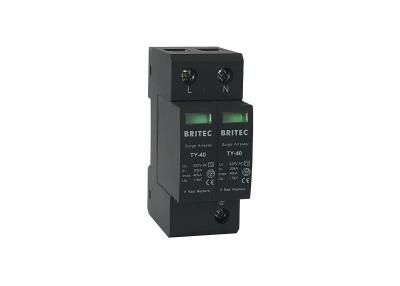 China Tipo - 2 dispositivo de proteção modular Pluggable do impulso do prendedor 320V 40KA do impulso 2P à venda