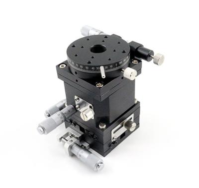 China Combined Manual XYZ Linear Stage Aluminum Stainless Steel Material 60×60MM for sale