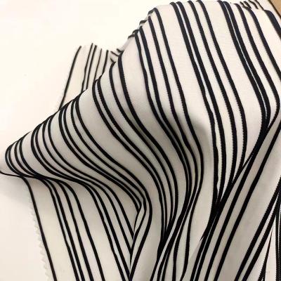 China Sustainable Yingyu Good Quality Space Single Knitting Ottoman 95%T 5%SP Knit Fabric For Garment for sale