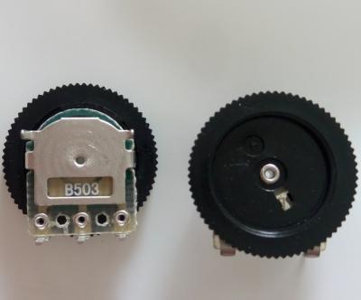 China 3P B503 50K Single Speed Potentiometer Dial Potentiometer 16*2mm Volume Switch B503 50K for sale