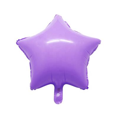 China Advertising Toy Wholesale 18 inch Helium Advertising Macaroon Star Foil Balloons for Party Decoration for sale