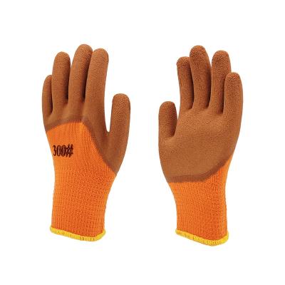 China Bulk Terry Loop Garden Gloves Waterproof Logo Latex Coated Gardening Men Construction Work Gloves Winter Comfortable Custom Made Gloves for sale
