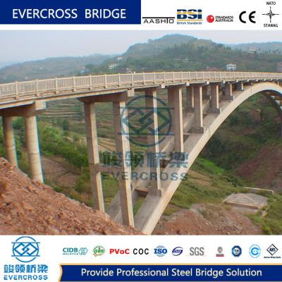Chine Pont à arc en acier à portée unique OEM Pont composite en acier-béton à vendre