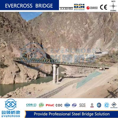 China Hoge stijfheid GWD modulaire stalen brug met lichtgewicht en gemakkelijk te vervoeren Te koop