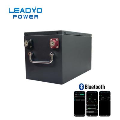 Китай Блок батарей 12V 100ah цикла Lifepo4 батареи лития Bluetooth случая металла глубокий продается