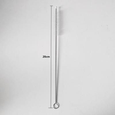 China Sustainable Reusable Stainless Steel Straw Brush Ecofriendly Cleaning Brush for sale