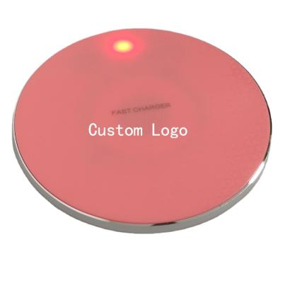China Mobile Phone 10W 15W 5V 1A Qi Fast Charging Wireless Charger LED Pad Radio Pad Cellphone for iphone11 12 pro Max Xs X 8 plus for Samsung for sale