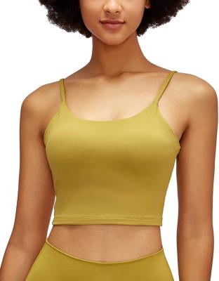 China New Sexy Women Camisole Wear Proof Logo Wear Proof Wrapped Girls Beautiful Ladies Bra Ice Breathable Custom Back Chest Yarn Crop Top for sale