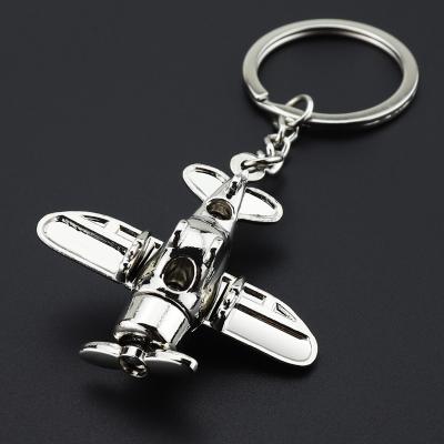 China Promotion Gift Facturers Supply Creative Simulation Aircraft Shape Keychains, Metal Key Chain Pendants, Inspection Aircraft Key Chain Gifts for sale