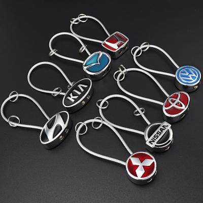 China Key Chain Creative Car Standard Wire Rope Promotion Gift Key Chain 4S Store Standard Key Pendant Gift for sale