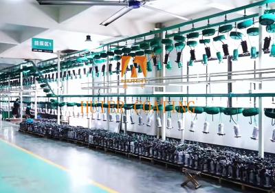 China Intelligente automatisierte elektrostatische Lackierlinien für die Produktion von Pumpen, Sprühungen, Umweltschutzsystem, Vorverarbeitung zu verkaufen