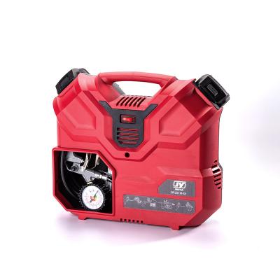 China 20v 8bar Maximum Low Noise Oil Free Small Portable Cordless Air Compressor for sale