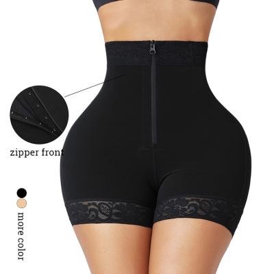 China New Wholesale Antibacterial Compression Women Tummy Trimmer Control Crochet Tops And High Zipper Waist Shapewear Jumpsuit for sale