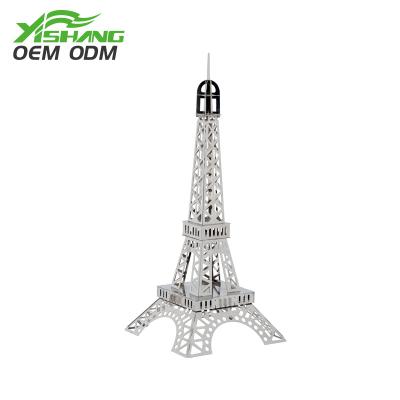 China Rust Protection Customized Decorative Mirror Stainless Steel Eiffel Tower Display Rack for sale