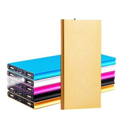 China Fast Charging Support High Capacity Top Promotional Gifts Slim Dual USB LED Light Power Bank 10000mAh Portable Fast Charger Power Bank for sale