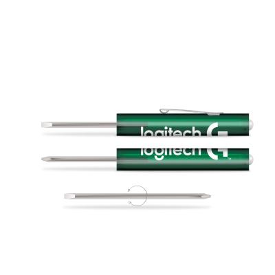 China Convenient Pocket Mini Screwdriver Pen, Promotional Pocket Blade Comfortable Handle Reversible Screwdriver for sale