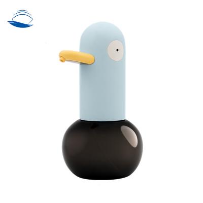 China Sustainable Automatic Foaming Refillable Hands Free Automatic Soap Dispenser Duck Shape Touchless Soap Dispenser For Kitchen Bathroom for sale