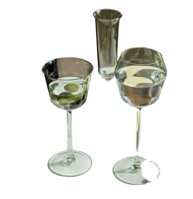 China Factory direct sales ultra thin lead free long stem red wine glass bottle for sale
