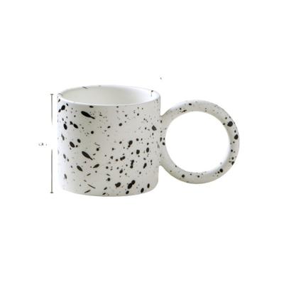 China Minimalist Nordic minimalist style rustic household used porcelain expresso fancy design Eco friendly travel coffee cup for sale