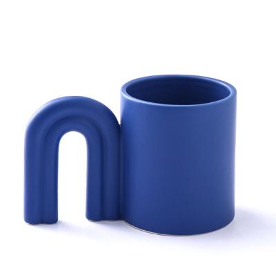 China Minimalist Manufacturer Wholesale Ceramic Plating Reusable Custom Coffee Mug for sale
