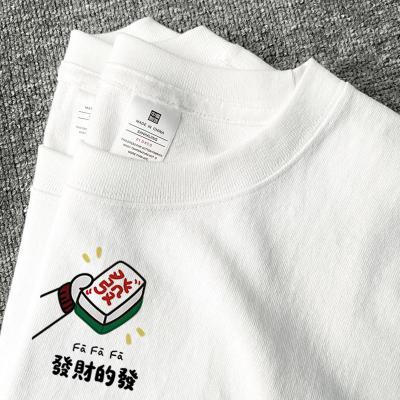China Anti-wrinkle Breathable No-itch Large Size blank short sleeve 100%cotton men's T-shirts for sale