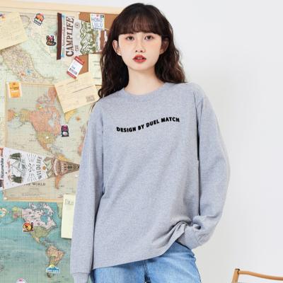 China Long Sleeve Basic Cotton 100% Cotton High Quality Custom Spring Autumn Round Neck sweatshirt for sale