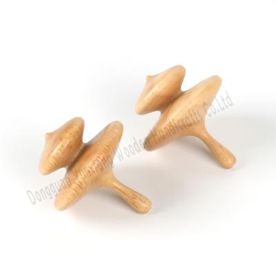 Cina Eco-Friendly Wooden Spin Tops – Unique Sensory Fidget Toys for Birthdays and STEM Learning in vendita