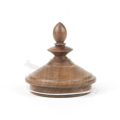 China Natuurlijke houten deksels voor metselaarspotten, handgemaakte houten potdeksels voor opslag, decoratie en conservering Te koop