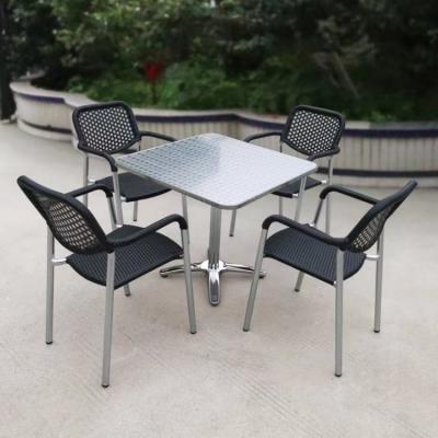 China UV-Resistant Professional Rattan Furniture Making Garden Dining Outdoor Furniture Chairs Outdoor Table Set Set for sale