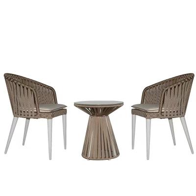 China Eco-friendly\UV Resistant\Water Proof\Weather Resistant Nordic Modern Lounge Chair Furniture Pool Coffee Table Set Outdoor Furniture Garden Set for sale