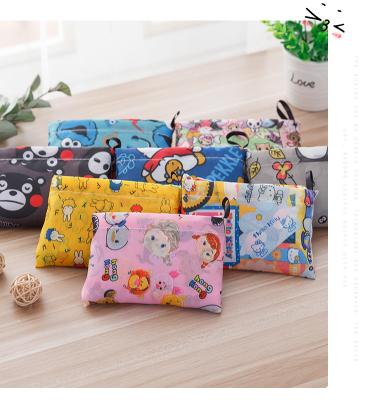 China Waterproof Fashionable Accept Custom Tote Polyester Folding Bag Reusable Nylon Shopping Bag for sale