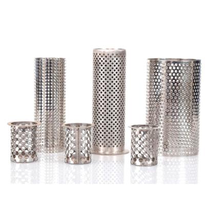 China Kinds Filtration Industry Custom Round Stainless Steel Wire Mesh Filter Screen Tube Cartridge Cylinder for sale
