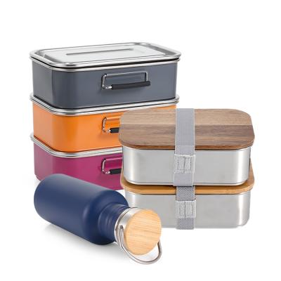 China Freshness Keeping Everich Sealed Leak Proof Dishwasher Safe Food Container 304 Stainless Steel Lunch Box for sale