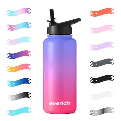China Viable Pink Purple Gradient Big Mouth Bottle Refresh Water Bottle Drink Bottle Travel Mug for sale