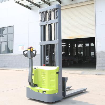China 1.5T Small Semi Electric Stacker for Warehouse Using Pallet Stacker Lithium Battery en venta
