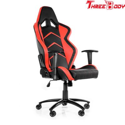 China Swivel red black gaming chair mobile , Commercial race car computer chair for sale