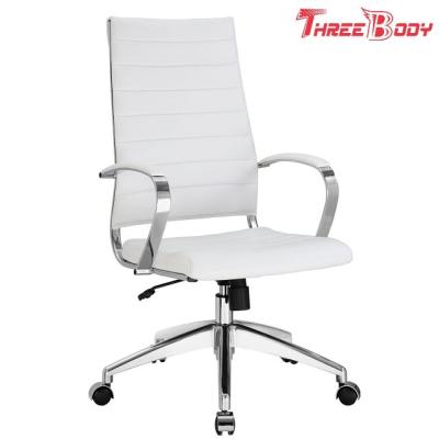 Chine Chaise blanche de bureau exécutif de meubles à la maison modernes en cuir d'unité centrale pour le fonctionnement d'étude à vendre