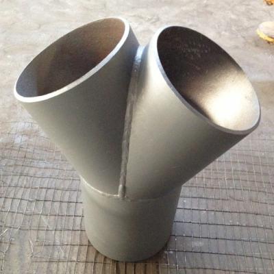 Chine Pipe soudés à l'arrière-plan de même diamètre Y Tee 8
