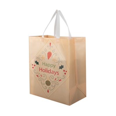 China Recyclable Custom Nonwoven Reusable Shopping Bag Laminated Nonwoven Eco Tote Bag Shopping To Take Out Bags for sale