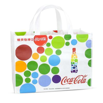 China Good Recyclable Reusable Grocery Tote Bag New Eco Reusable Heavy Duty Cartoon Printed Laminated Non Woven Tote Bags Online Shopping Custom for sale