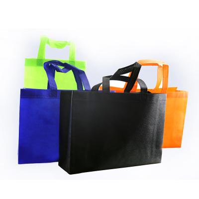 China Low Moq Recyclable Recycled Promotional PP Nonwoven Reusable Grocery Tote Shopping Cloth Bag With Eco Nonwoven Online Custom Logo Print for sale