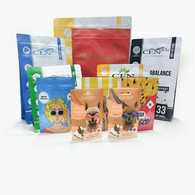 China Larger Picture of Disposable Custom View Add to Compare Slice Matte Finish Aluminum Foil Compostable Stand Up Plastic Zipper Pouch Snack for sale