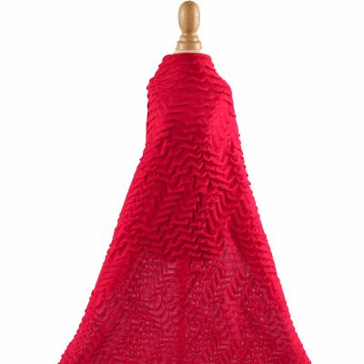 China Double Faced TOP QUALITY POLYESTER SPANDEX KNITTING JACQUARD PLAIN DYEED HIGH END FABRIC for sale