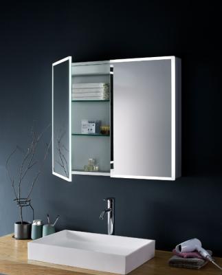 China Modern Wall Mount Mirror Lighted Vanity Led Mirror Cabinet For Bathroom Use for sale