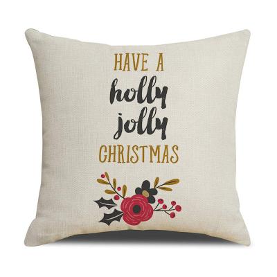 China PORTABLE Sofa Pillow Elk Santa Cushion Xmas Letter Pillow Case Cushion Cover Decoration Pendulum Pillows for sale