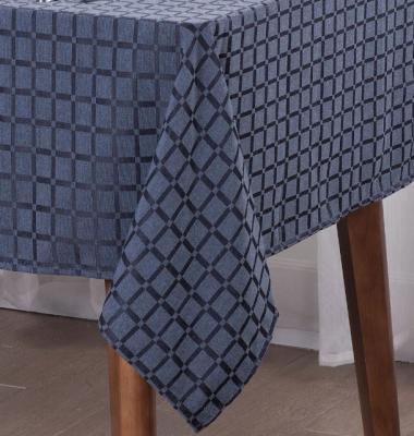 China Wholesale custom color design jacquard polyester waterproof tablecloth. Table runner, place mat for sale